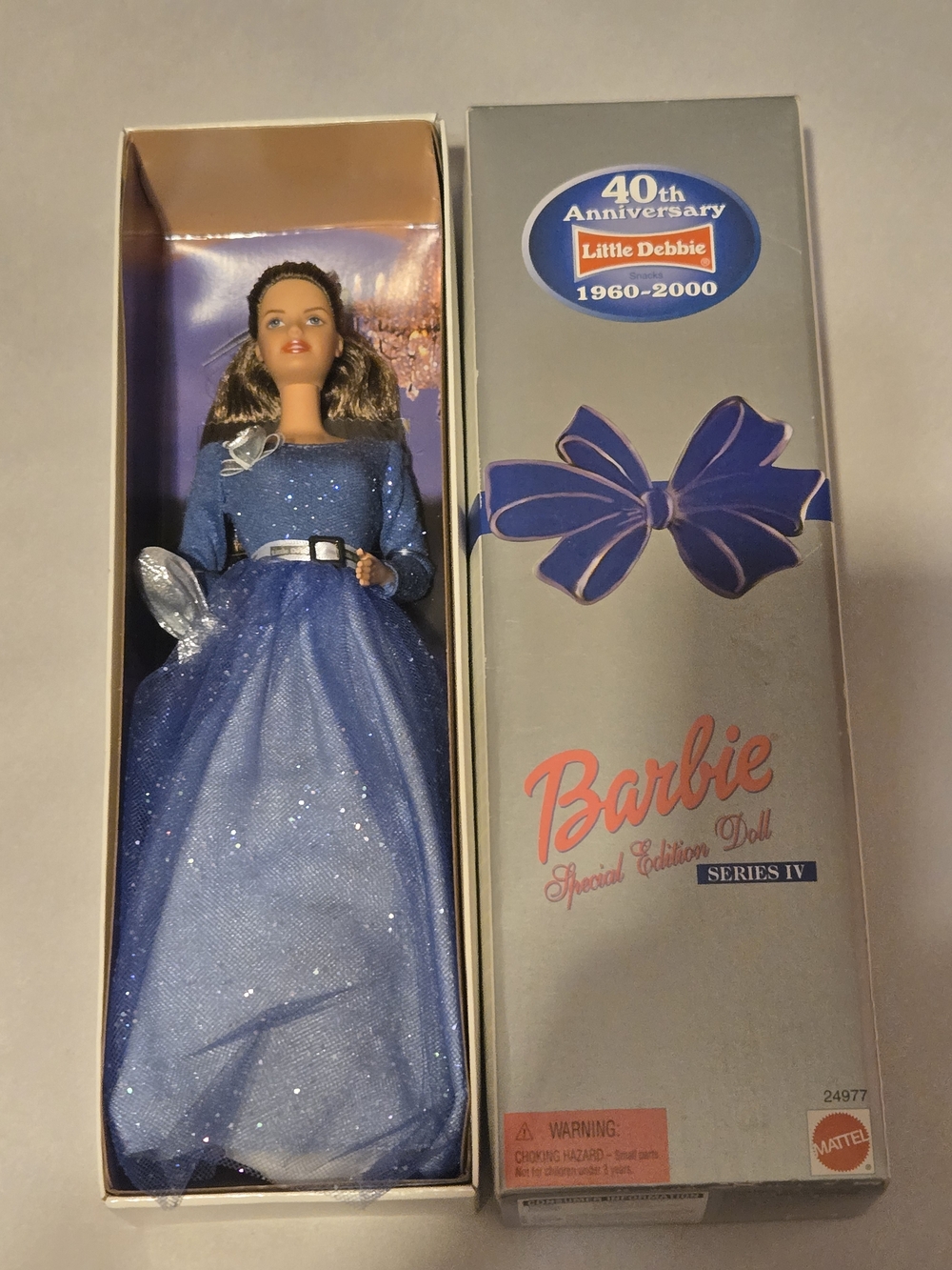Mattel Barbie Doll in Sparkling Blue Gown
